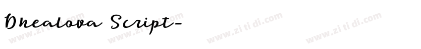 Dhealova Script字体转换 Dhealova Script字体转换
